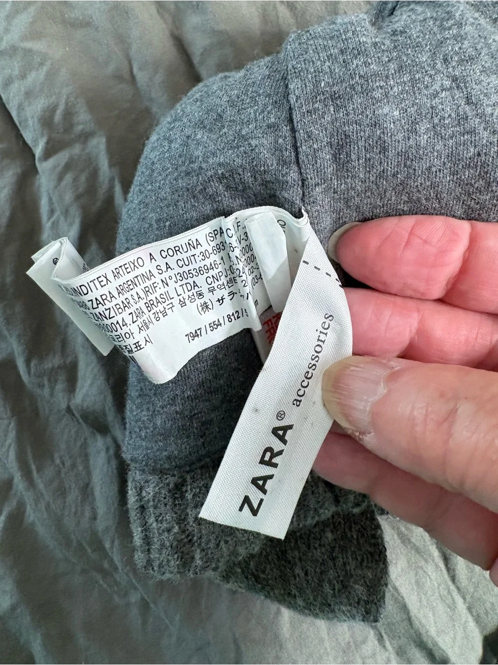 Zara Fair Isle Baby Wool Blend Hat. Infant Size.